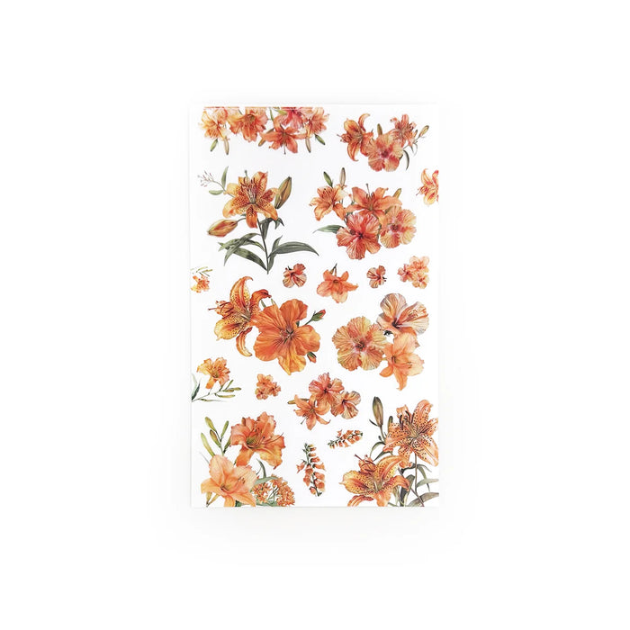 Orange Florals Sticker Book