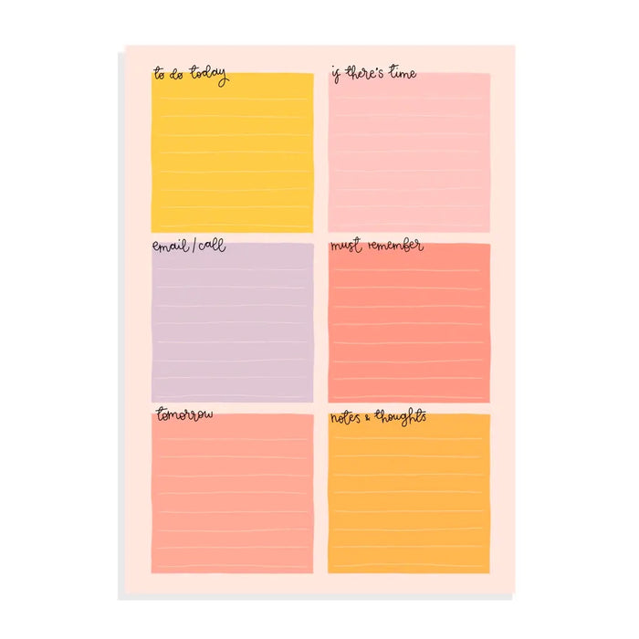 A5 Notepad - Daily Planner - Pastel
