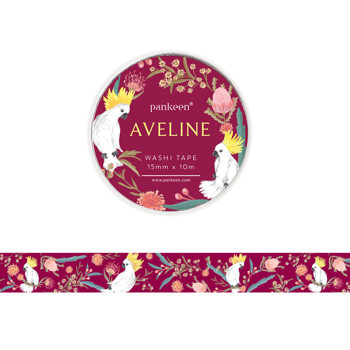 Aveline Washi Tape - Burgundy