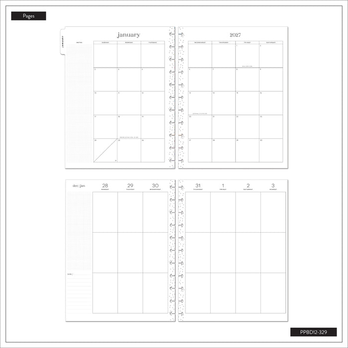 The Happy Planner 2027 'Little Garden' BIG 12-Month Planner - Vertical Layout