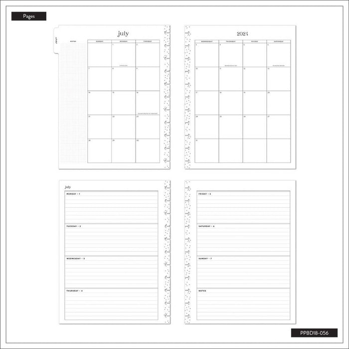 The Happy Planner 2024-2025 'Sophisticated Stargazer' BIG HORIZONTAL Happy Planner - 18 Months
