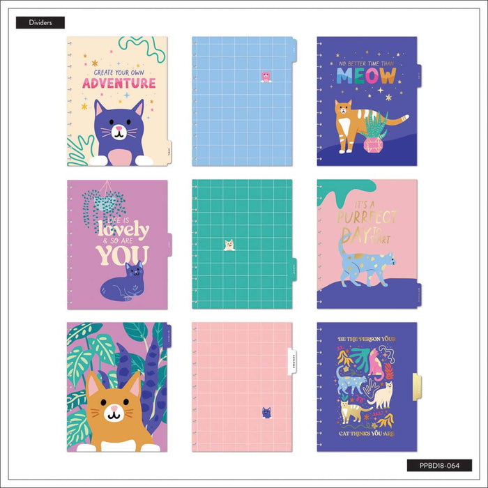 LAST STOCK! The Happy Planner 2024-2025 'Whimsical Whiskers' BIG LINED VERTICAL Happy Planner - 18 Months