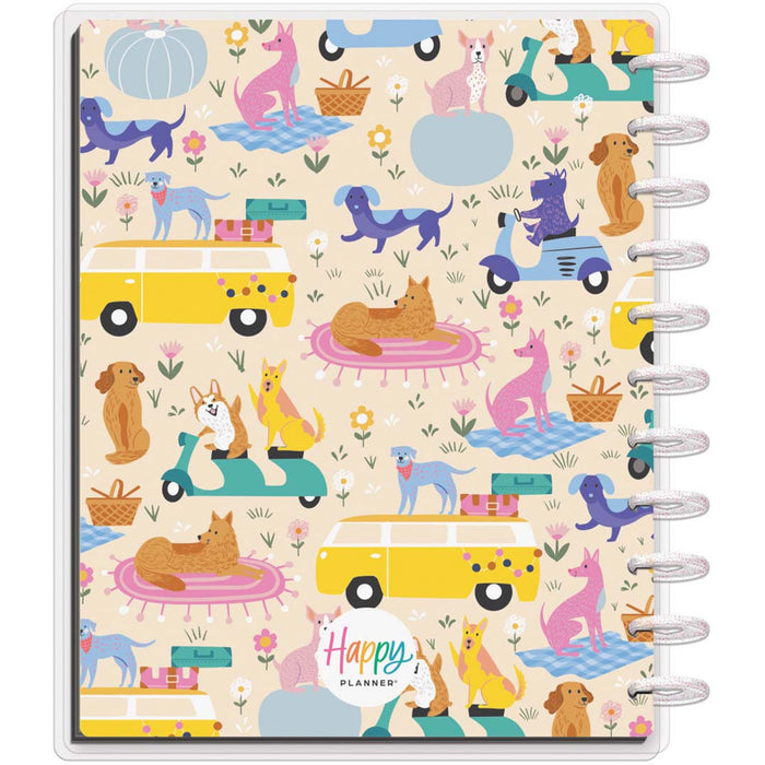 LAST STOCK! The Happy Planner 2024-2025 'Playful Pups' BIG LINED VERTICAL Happy Planner - 18 Months
