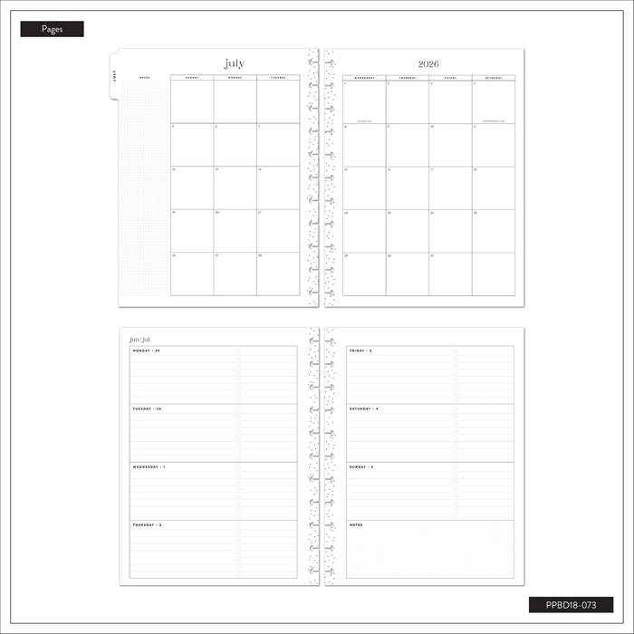 The Happy Planner 2026-2027 'Dune Hues' BIG 18-Month Planner - Horizontal Layout