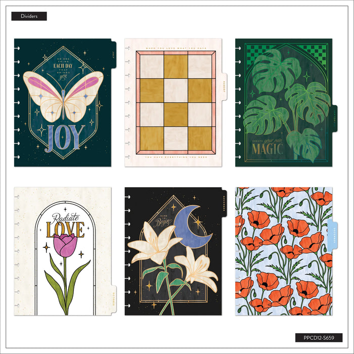 The Happy Planner 2026-2027 SPECIALTY 'Tinted Mosaic' CLASSIC 12-Month Planner - Dashboard Layout
