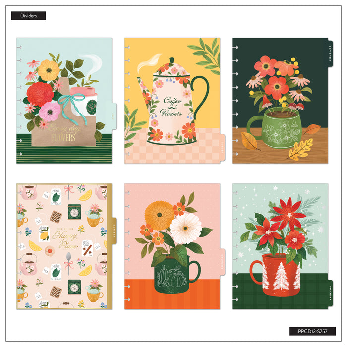 The Happy Planner 2027 'Petal Press' Chenille CLASSIC 12-Month Planner - Dashboard Layout