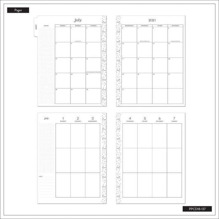 The Happy Planner 2024-2025 'Desert Thistle' CLASSIC VERTICAL Happy Planner - 18 Months