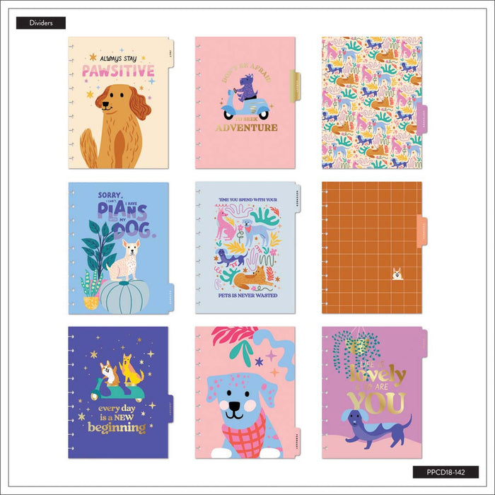The Happy Planner 2024-2025 'Playful Pups' CLASSIC VERTICAL Happy Planner - 18 Months