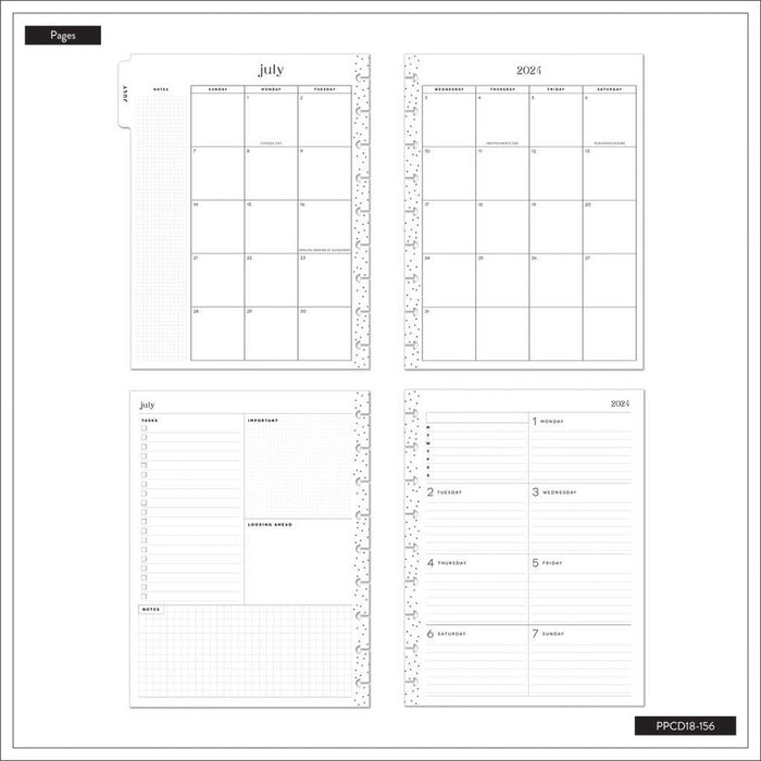 The Happy Planner 2024-2025 'Beauty in Every Day' CLASSIC DASHBOARD Happy Planner - 18 Months