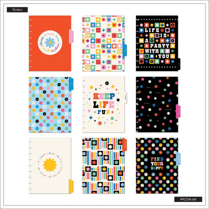 LAST STOCK! The Happy Planner 2024-2025 'Bright Pops' CLASSIC VERTICAL CHECKLIST Happy Planner - 18 Months