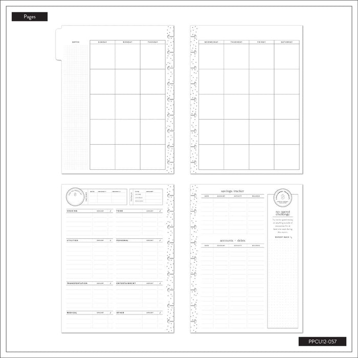 The Happy Planner Undated 'Big Dollar Energy' CLASSIC BUDGET Happy Planner - 12 Months