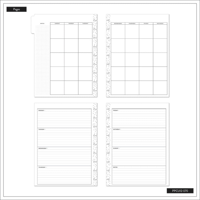 The Happy Planner Undated 'Everyday Sorbet' CLASSIC HORIZONTAL Happy Planner - 12 Months