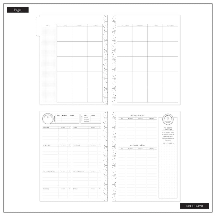 The Happy Planner 'Savvy Budgeter' CLASSIC 12-Month Undated Budget Planner