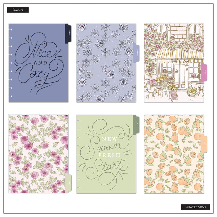 The Happy Planner 2027 'Seasonal Sidewalks' Metal Discs CLASSIC 12-Month Planner - Dashboard Layout