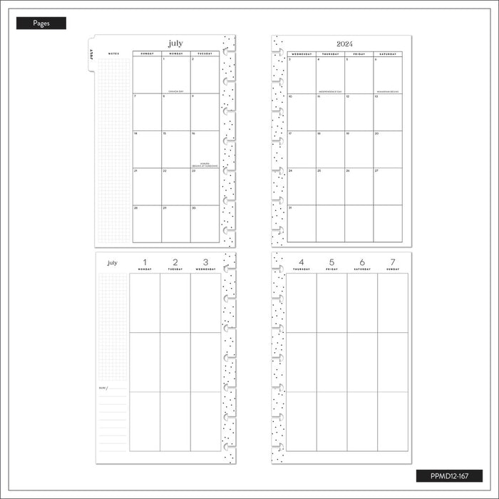 The Happy Planner 2024-2025 'Canyon Modern' MINI VERTICAL Happy Planner - 12 Months