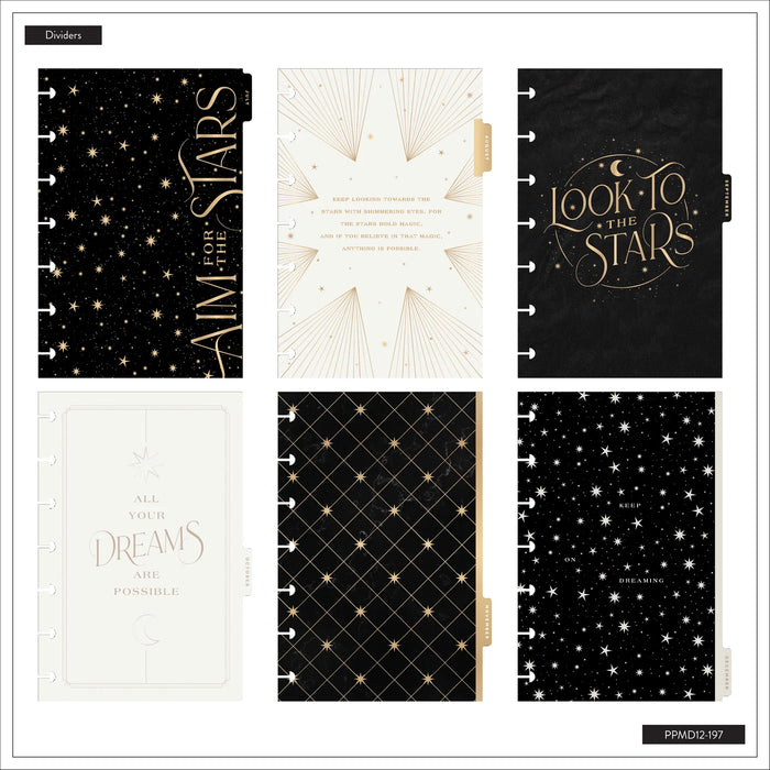 The Happy Planner 2026-2027 'Eternal Stars' MINI 12-Month Planner - Dashboard Layout