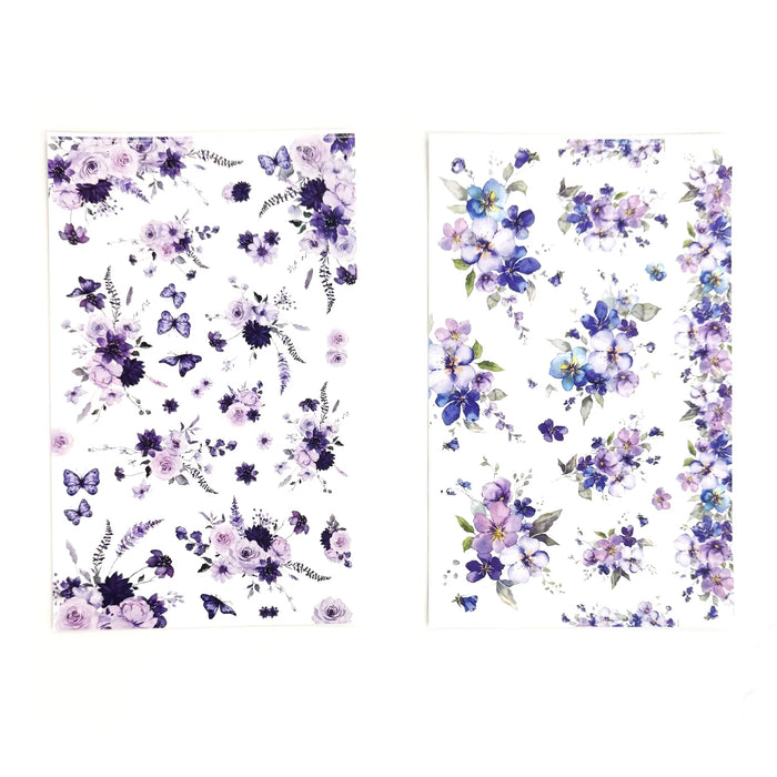 Purple Florals Sticker Book