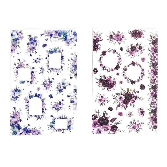 Purple Florals Sticker Book