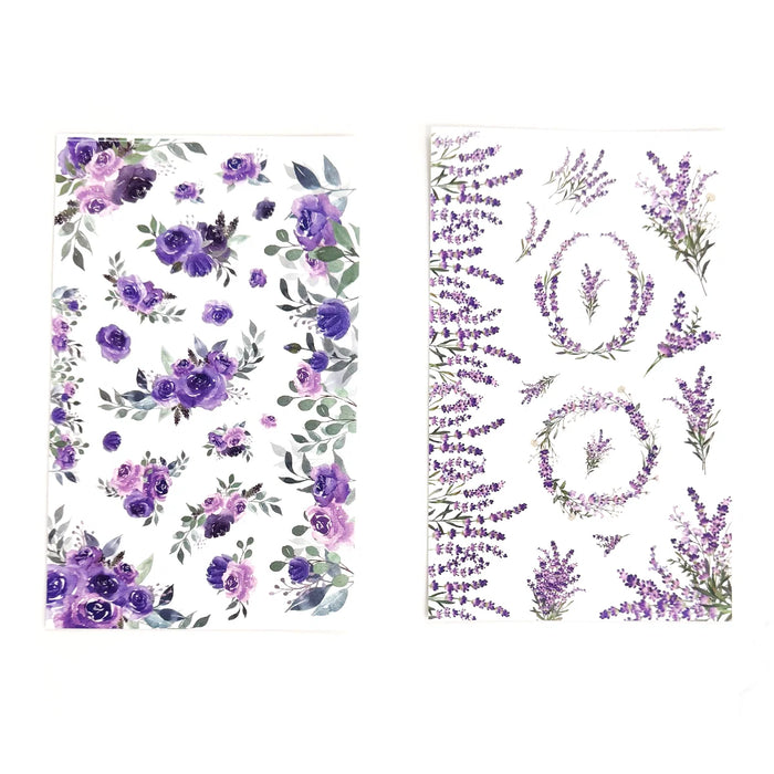 Purple Florals Sticker Book