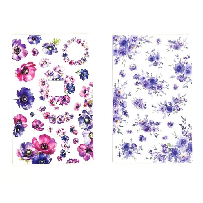 Purple Florals Sticker Book