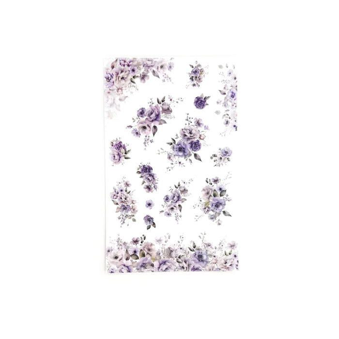 Purple Florals Sticker Book