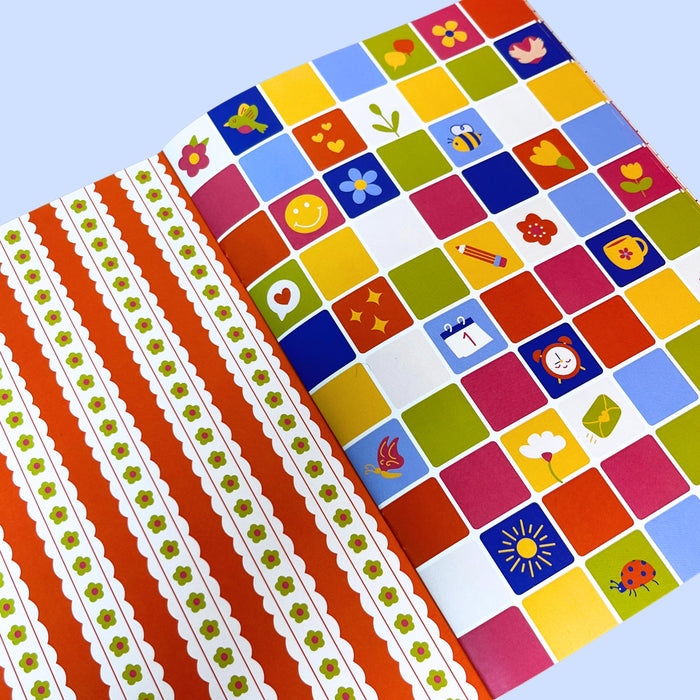 Patchwork Positivity A5 Patterned Paper Book - Junk Journaling Paper Pad