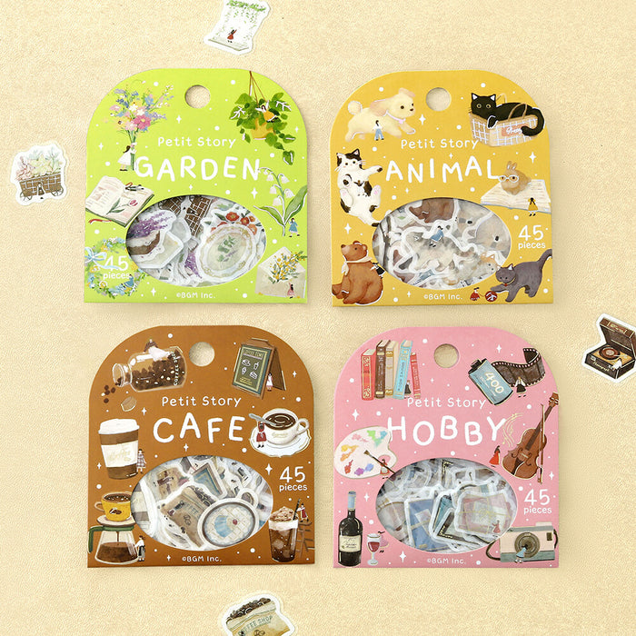 BGM 'Petite Story' Washi Paper Deco Stickers - Cafe