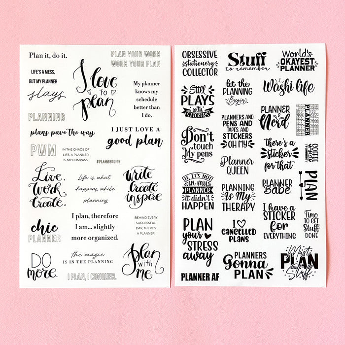 Chic Planner Sticker Book
