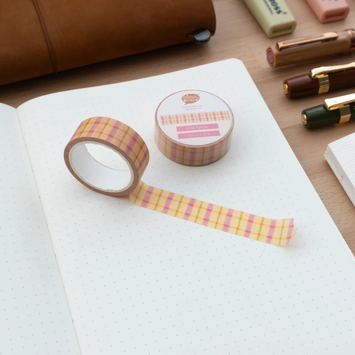 Pink Tartan Washi Tape