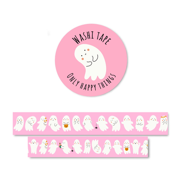 Pink Ghosts Washi Tape
