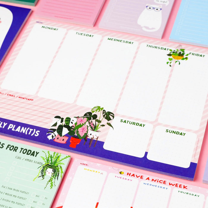 LAST STOCK! Plants Weekly Planner A4 Notepad