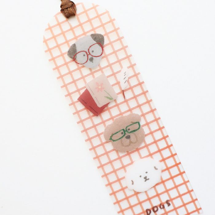 Clear Bookmark - Book & Dog