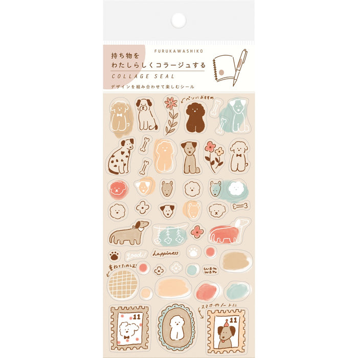 Clear Collage Stickers - Dogs
