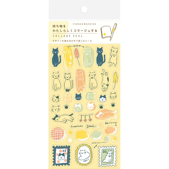 Clear Collage Stickers - Cats