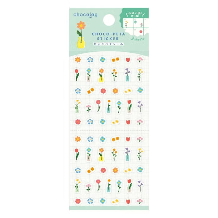 Mini Clear Sticker Sheet Set - Flower