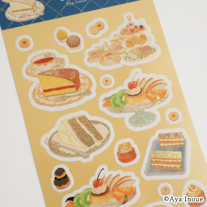 Foil-Stamped Sticker Sheet - Victoria Cake