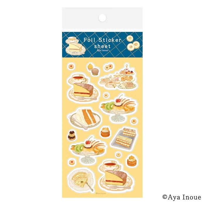 Foil-Stamped Sticker Sheet - Victoria Cake
