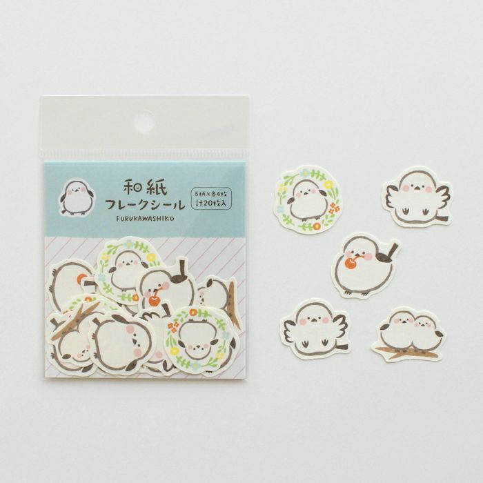 Paper Flake Stickers - Shimaenaga