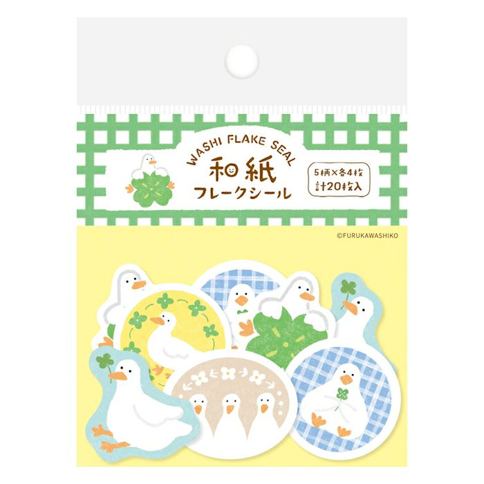 Paper Flake Stickers - Clover & Ducks