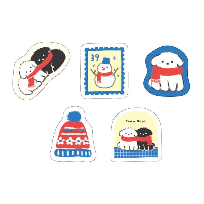 Flake Stickers - Snow Dogs