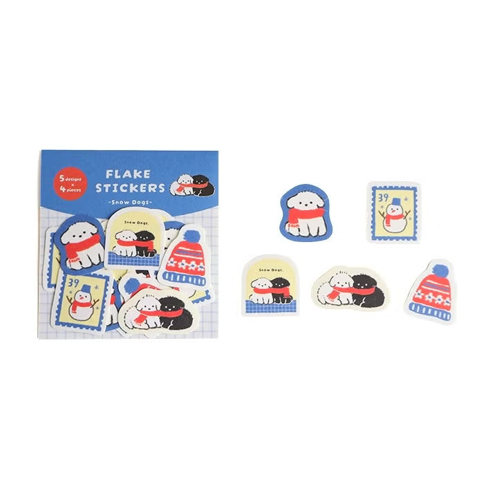 Flake Stickers - Snow Dogs