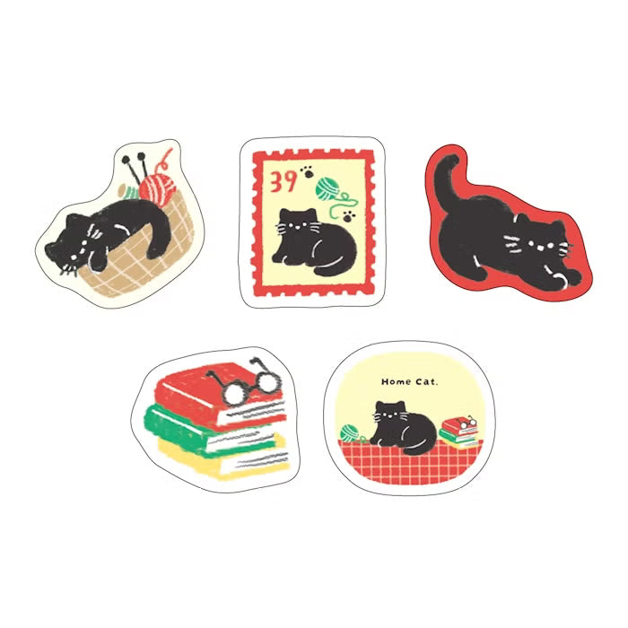 Flake Stickers - Home Cat