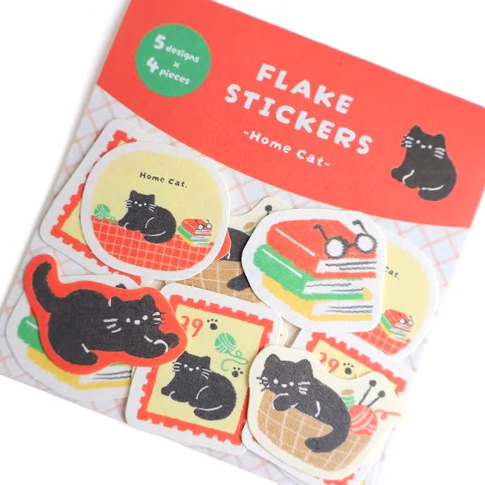 Flake Stickers - Home Cat