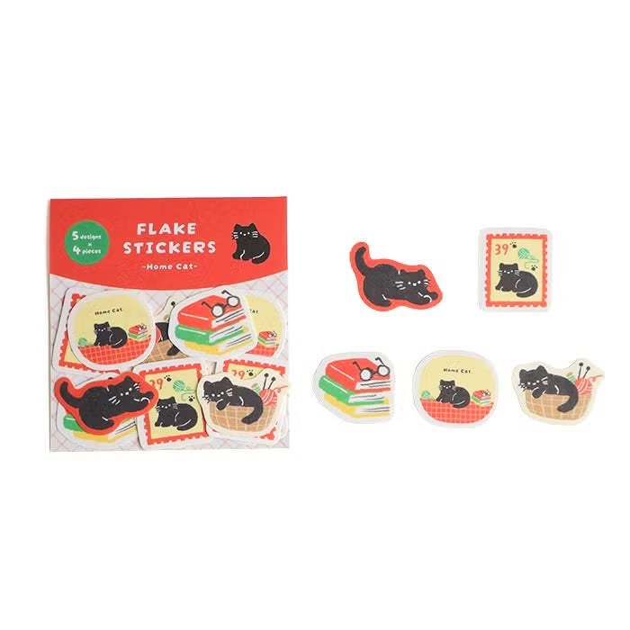Flake Stickers - Home Cat