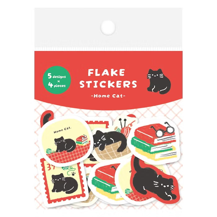 Flake Stickers - Home Cat