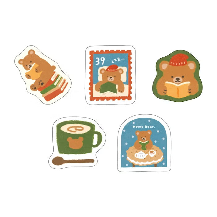 Flake Stickers - Home Bear