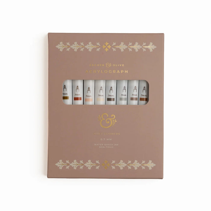 Acrylograph Pens Set of 10 - Quiet Corners