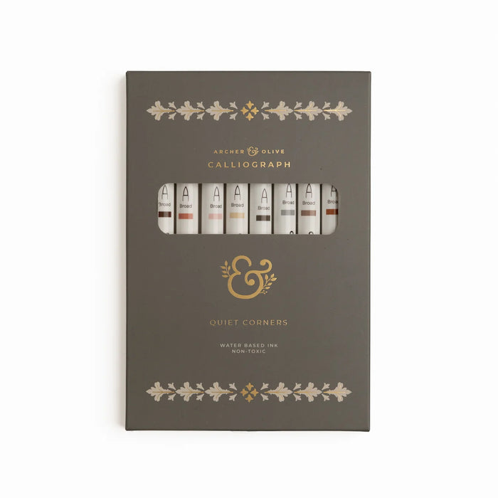 Calliograph Dual-Tipped Brush Pens Set of 10 - Quiet Corners