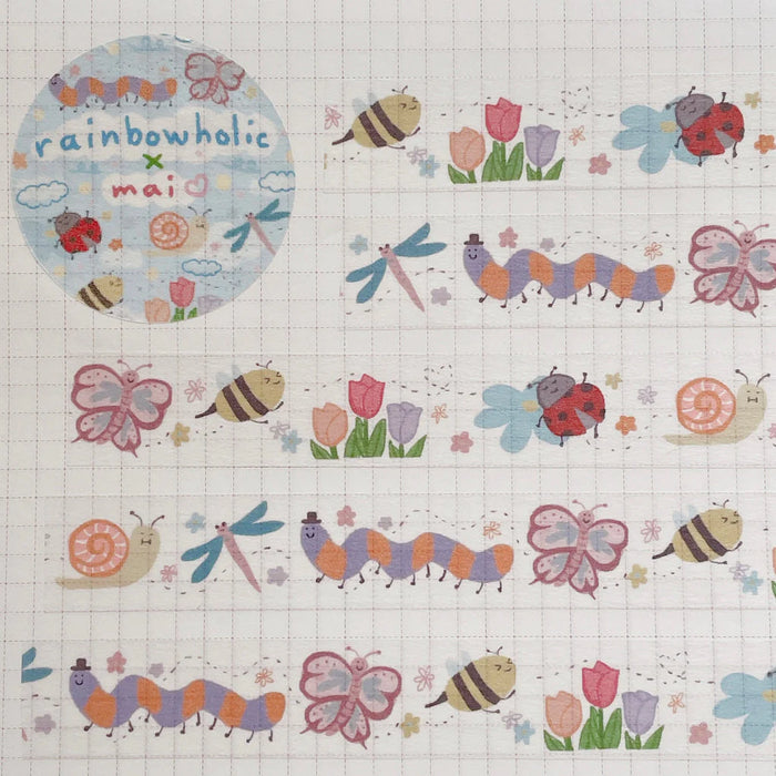 rainbowholic x Mai Washi Tape - Cute Insects