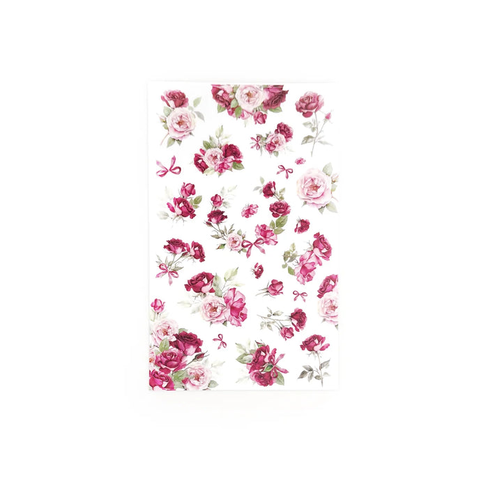 Red Florals Sticker Book